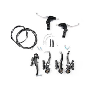 Komplet V-bremses�t front og bag med greb og kabler