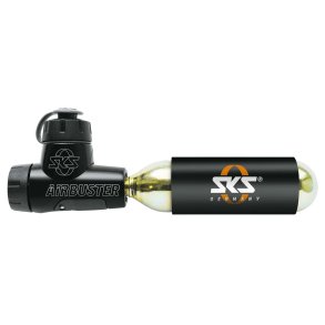 SKS Airbuster CO2-pumpe med gevindpatron AV/FV/DV sort