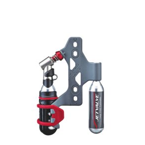 Jetvalve Bottle Cage Mount CO2-pumpe med 2 x 16 g patroner
