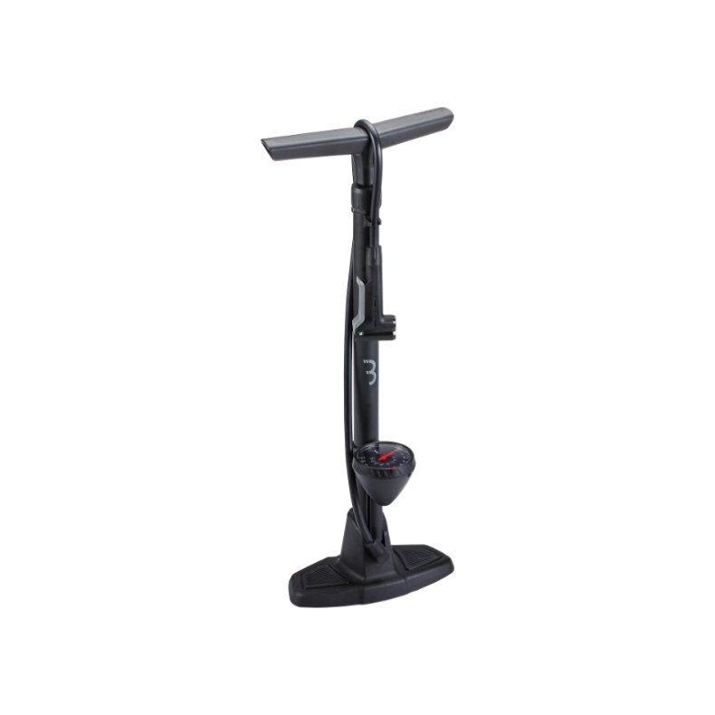 BBB AirWave fodpumpe med manometer sort