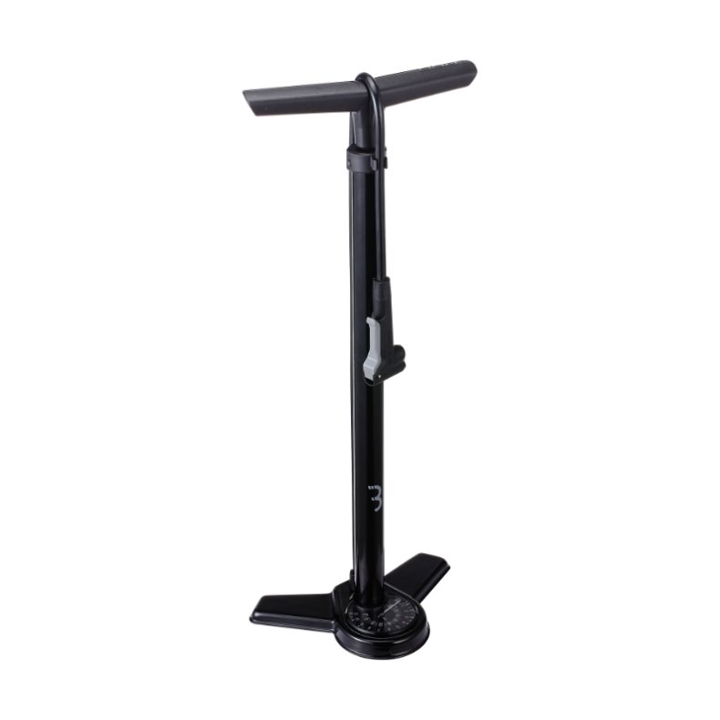 BBB AirSteel fodpumpe med manometer sort 11 bar