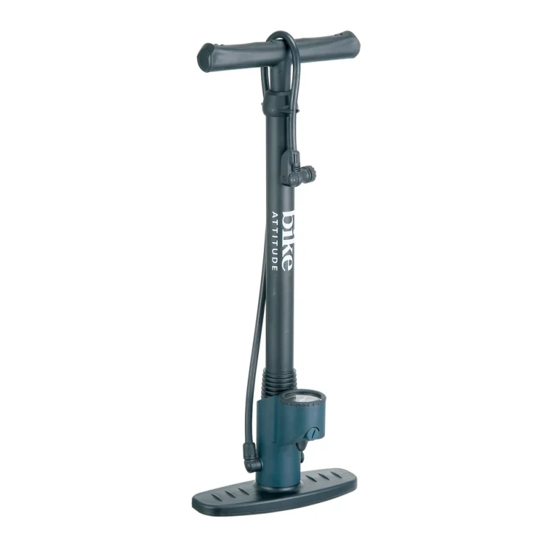 Fodpumpe Bike Attitude PlastAlu MManometer 160 psi alle ventiler -DVN hoved