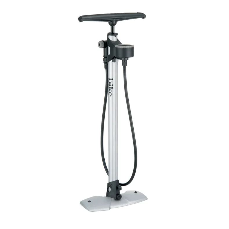 Fodpumpe Bike Attitude Med Manometer St�l 160 psi Alle Ventiler - CVD1 hoved