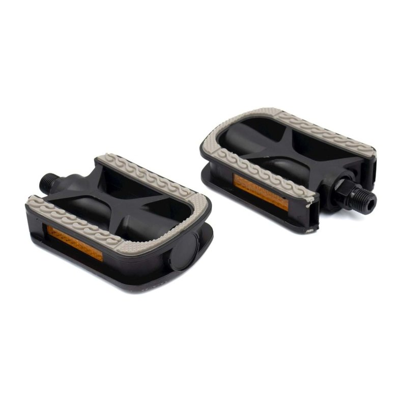 Bike Attitude City pedal med gummi 1/2 sort