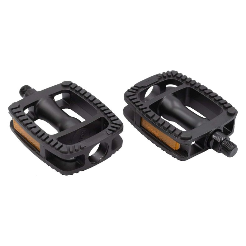 Bike Attitude City pedal aluminium med gummi matsort
