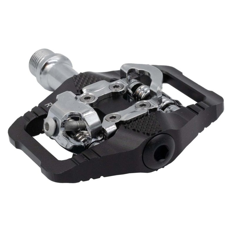 Bike Attitude MTB SPD pedal CNC aluminium sort