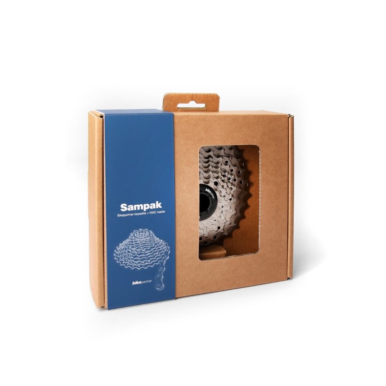 BikePartner sampack 8 gear 11-25T Road med KMC X8, 114 led