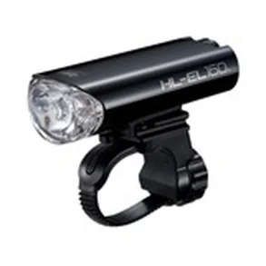 Cateye HL-EL160 forlygte Opticube lens inkl. 2XAA batteri 50 lumen sort