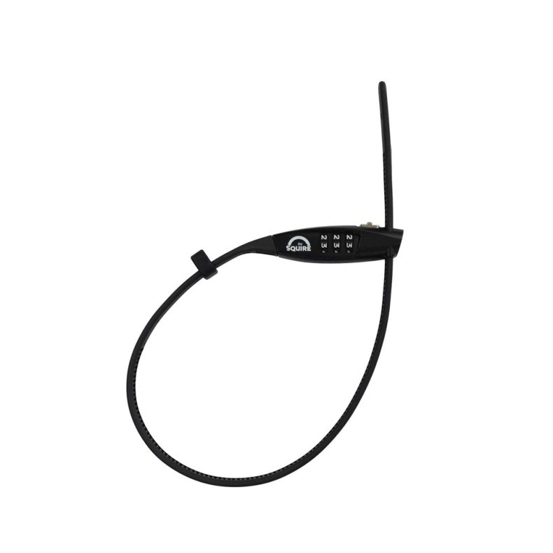 Squire Straplok Combi 10 kabell�s med kode sort