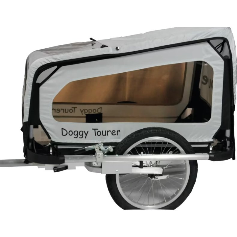 DoggyTourer Doggy Tourer S hundetrailer &ndash; s�lv/sort