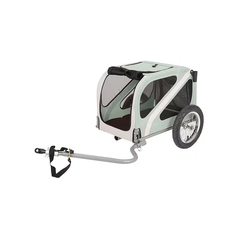 Blue Bird Mini hundetrailer 12 tommer &ndash; gr�n/beige