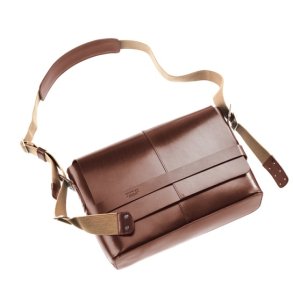 Taske Brooks Barbican medium brun lder