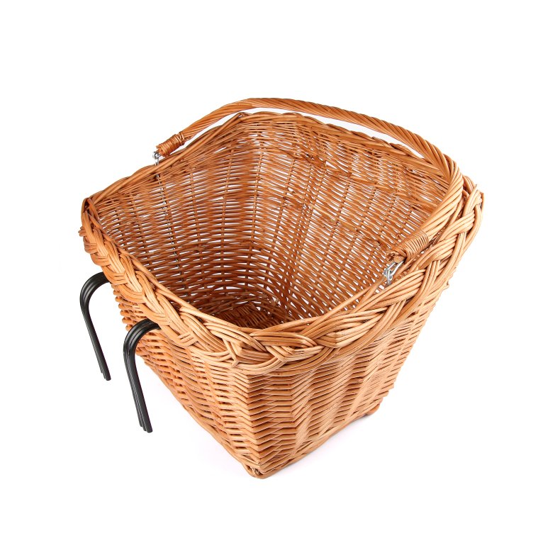 Bikepartner h�ndflettet cykelkurv - 26 L med kroge