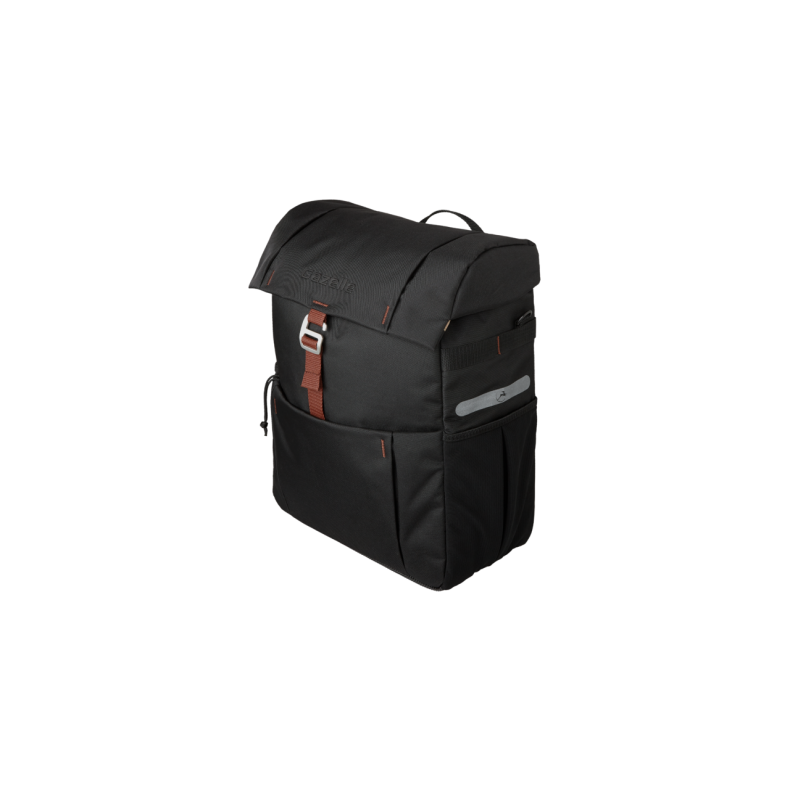 Gazelle enkelt cykeltaske  sort/brun