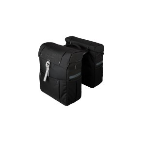 Gazelle dobbelt cykeltaske med MIK  sort/olive
