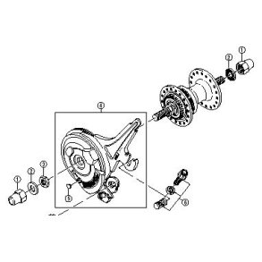 BR-IM41 Rullebremse Nexus front incl. mtrik