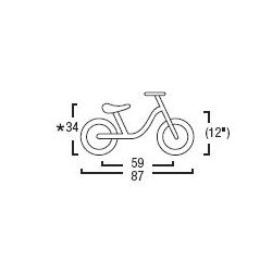 PUKY GCYKEL FRA 2 1/2 R MED HNDBREMSE