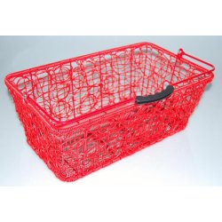 Kurv For fastmotering Mix Rd Plast Rattan Flet