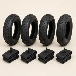 4 barnevognsd�k med slanger 12 x 1,75 - Schwalbe sort