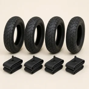 4 barnevognsd�k med slanger 12 x 1,75 - Schwalbe sort