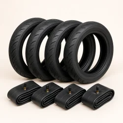 4 barnevognsd�k med slanger 14 x 1,75 - Schwalbe sort (47-288)