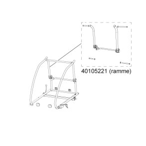 Thule Coaster XT ramme Back frame Assy