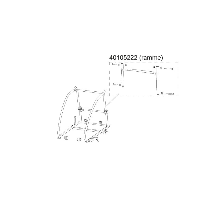 Thule Coaster XT ramme Lower back frame