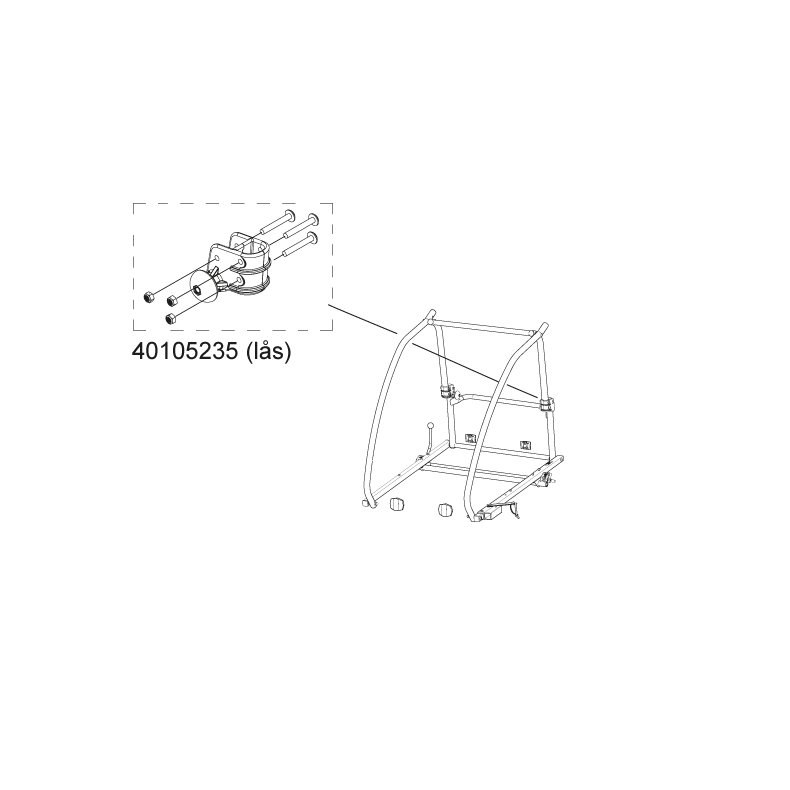 Thule Coaster XT LH l�s LH Autolock assy