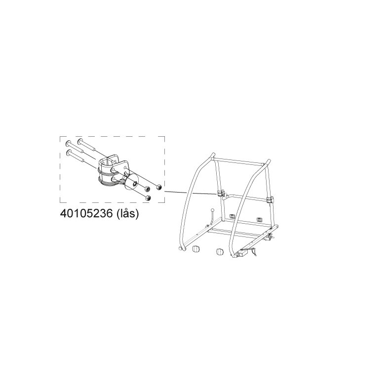 Thule Coaster XT RH l�s RH Autolock assy