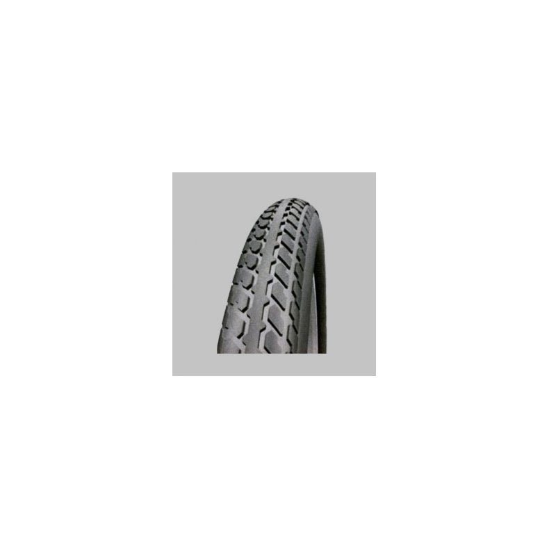 Barnevognsd�k 14 x 1 3/8 - sort med hvid linje (37-288)