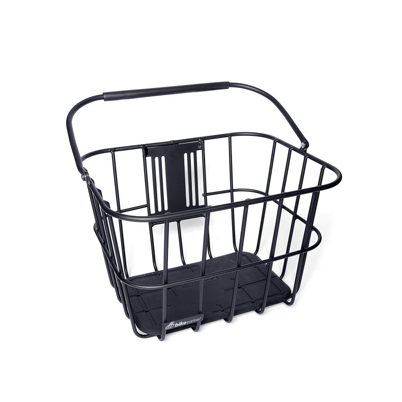 Bikepartner Skagen - sort aluminiumskurv til KLICKfix