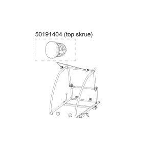 Thule Coaster XT 1" topskrue End cap 1" round