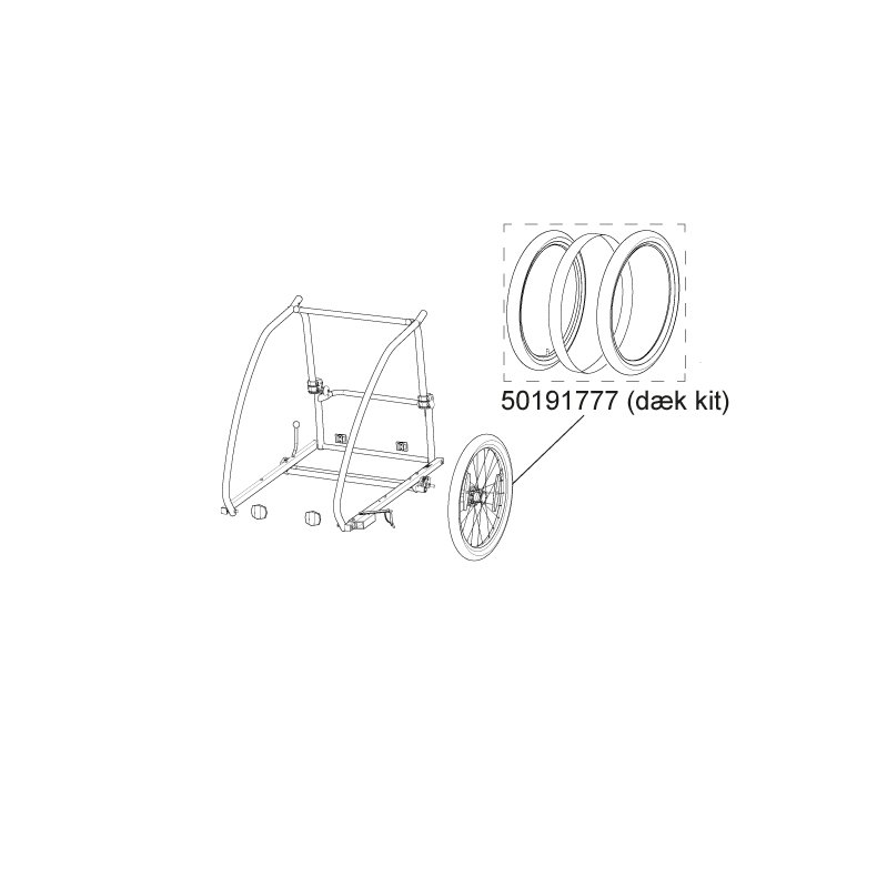 Thule Coaster XT D�k kit Tire assemply KENDA 20"