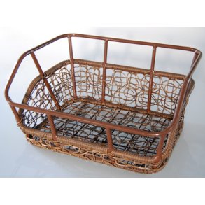 Kurv for Nest Brun med indfarvet alu top