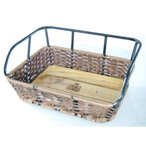 Kurv For Avenue Brun m/sort alu top