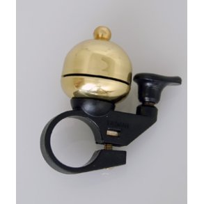 Klokke Bike Attitude mini messing m/plastik clamp