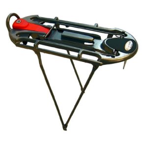 Bagagebrer m. ls f. KLICKFIX 26-700C alu sort m. klap