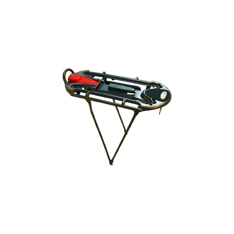 Bagageb�rer m. l�s f. KLICKFIX 26-700C alu sort m. klap