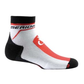 Merida strmper hvid-sort-rd