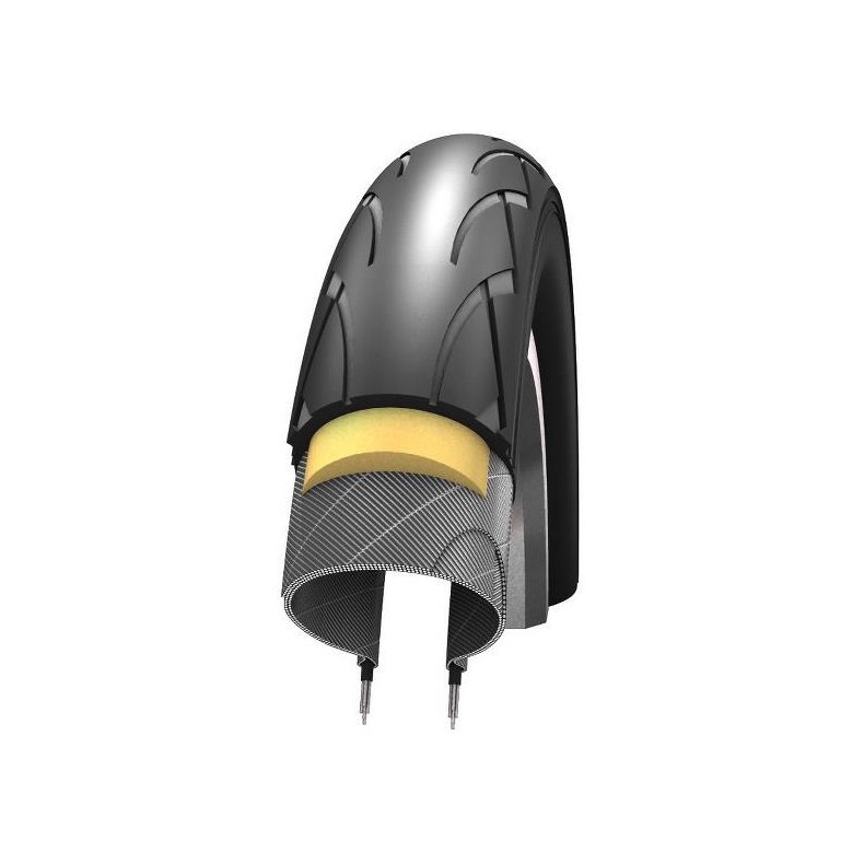 4 D�k + Slanger 14x1,75 Schwalbe sort 47-288 Til din Barnevogn