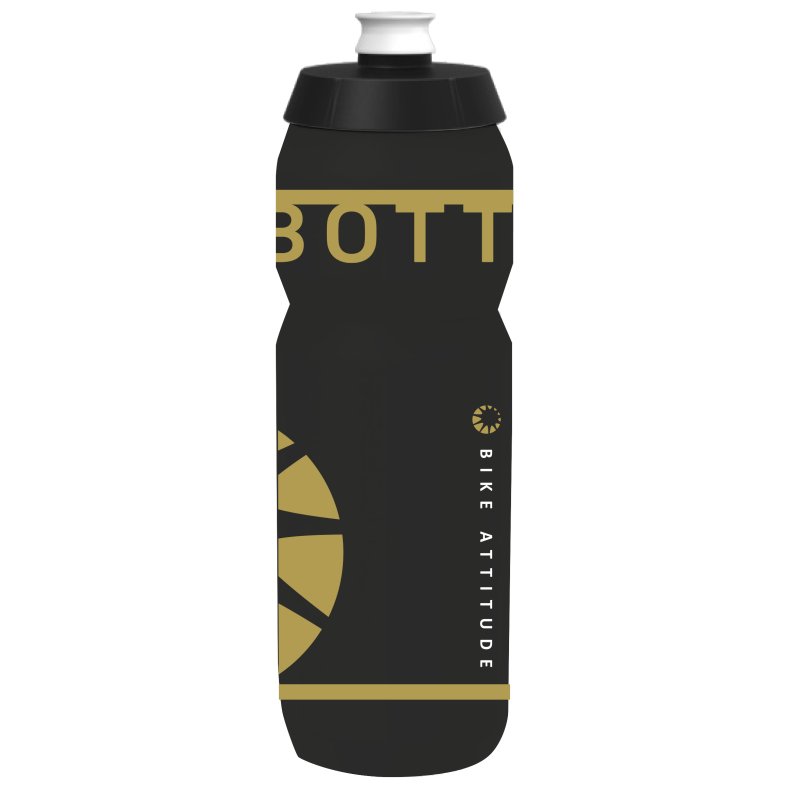 Bike Attitude Bottle Up drikkedunk 750 ml - sort/guld