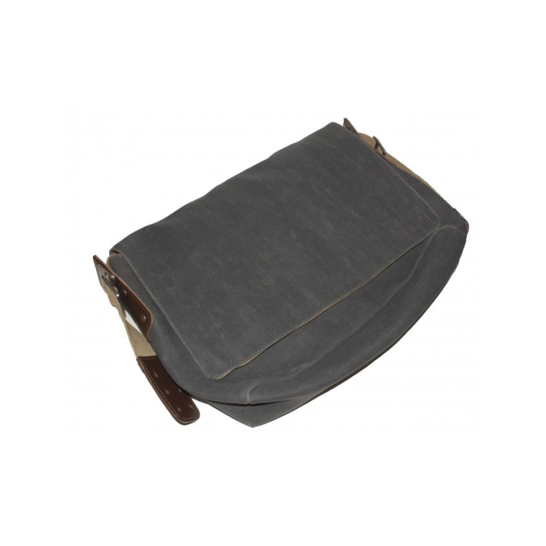 Skuldertaske Brooks Barbican Canvass Grey/Choco