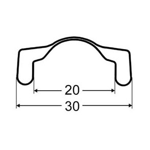 F�LG 28X1 1/2 RUSTFRI ST�L