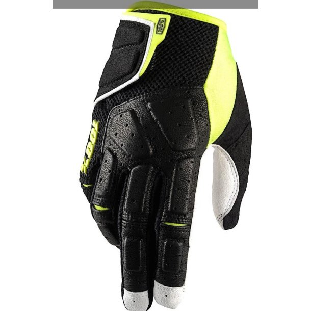 100% Simi MTB Glove Black/Lime  S