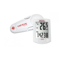 Computer Cateye Strada Slim tr�dl�s 8 funk. kun til race Hvid - Sort - R�d - S�lv