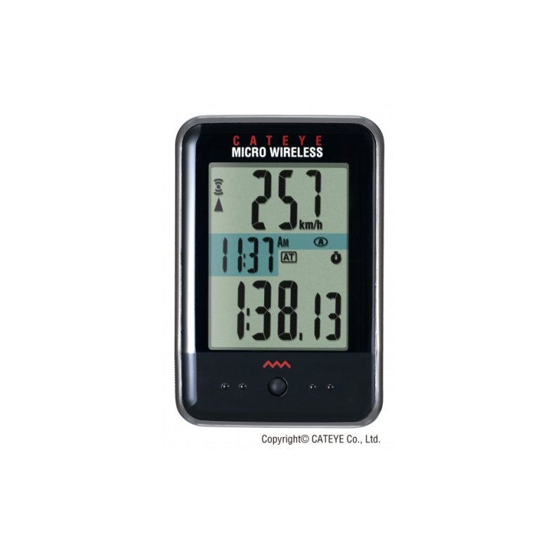 Computer Cateye Micro Tr�dl�s CC-200W Hvid - sort - Hvid/gr�n - Hvid/bl�