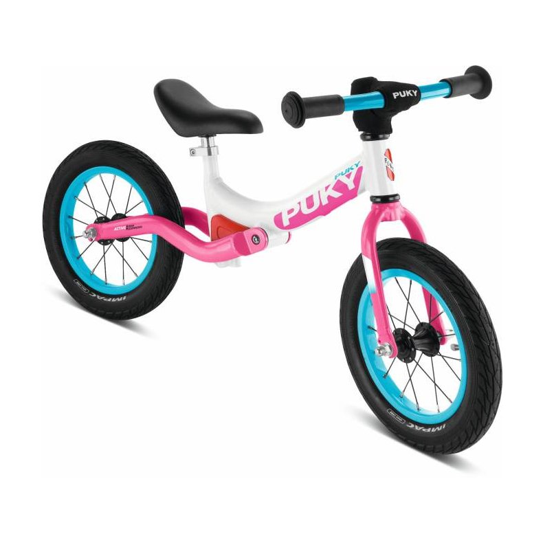Puky LR Ride fra 90 Cm 3,7 KG Hvid/Pink L�becykel 