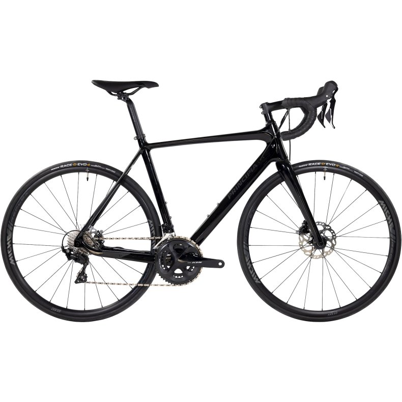 Principia Road Carbon Shimano 105 60 cm 2025 - sort med mat sort
