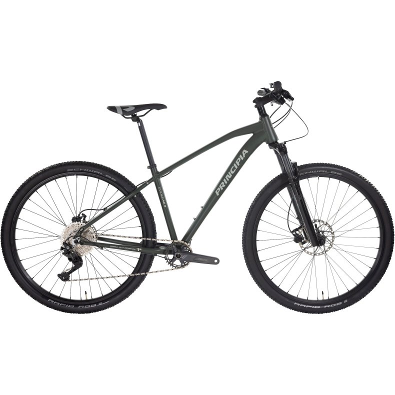 Principia Evoke A6.9 15 tommer 11 gear Shimano Deore hydrauliske skivebremser mat gr�n 2027