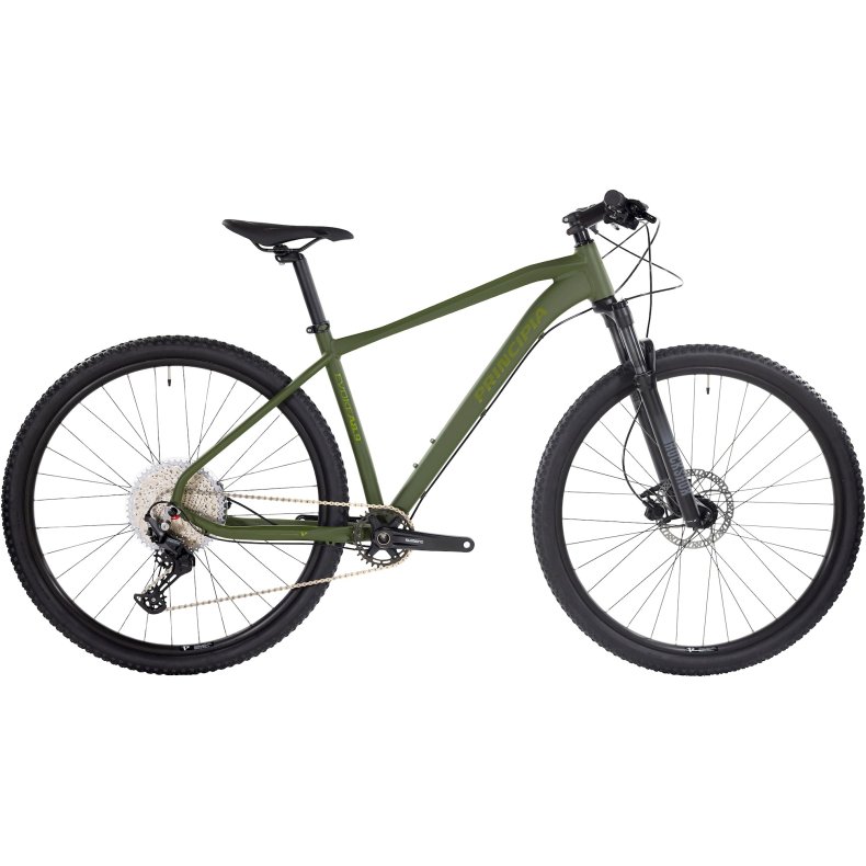 Principia Evoke A8.9 21 tommer 12 gear Shimano Deore hydrauliske skivebremser mat gr�n 2027